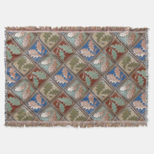 Manta Matrícula con hojas de roble