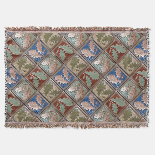 Manta Matrícula con hojas de roble (Anverso)