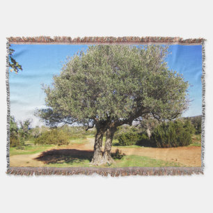 Manta Matrícula de árbol de olivo