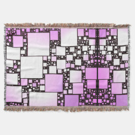 Manta Matrícula de baile rosa y cuadrado blanco