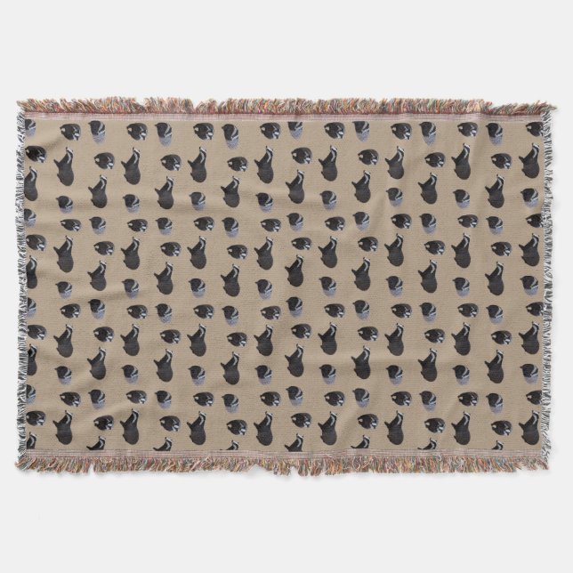 Manta Matrícula de canto de canto (Beige) (Anverso)