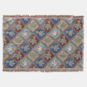 Manta Matrícula de hilado, hojas de arce