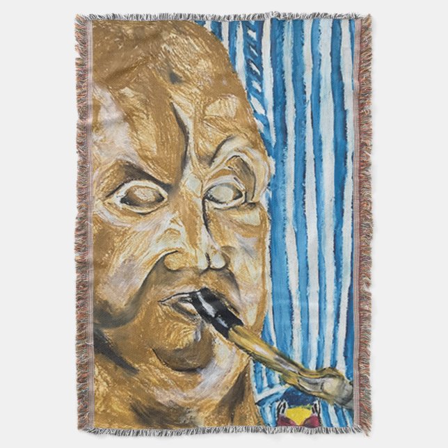 Manta Matrícula de rayas de Bagpiper (Frente vertical)