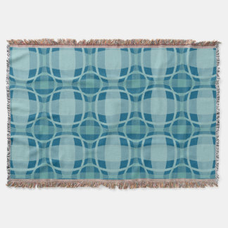 Manta Mazipoodles Square Circle Plaid Baby Blue