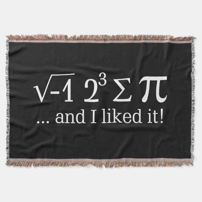 Manta Me comí un poco de pastel y me gustó Decoración (Anverso)