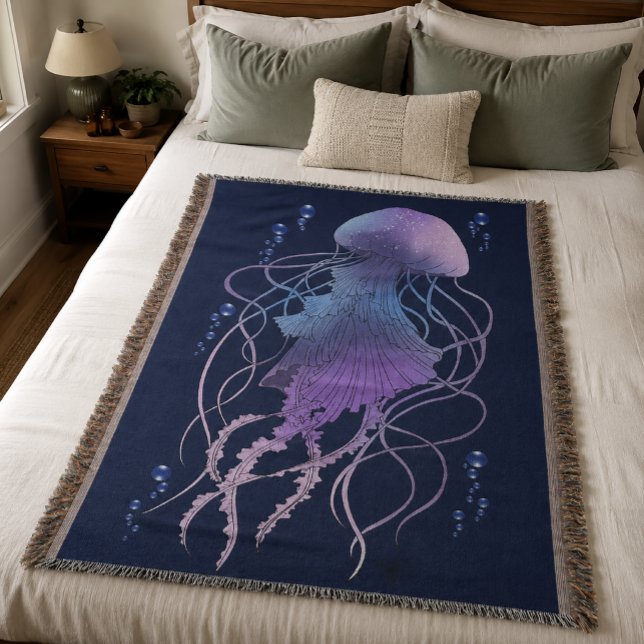 Manta Medusa Etérea Violeta Azul (Subido por el creador)