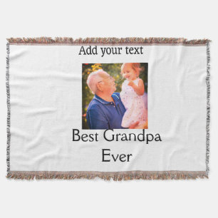 Manta Mejor abuelo, abuelo, abuelo... foto de regalo tex