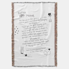 Manta Mejor carta de amigo