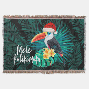Manta Mele Kalikimaka Aves tropicales de la selva