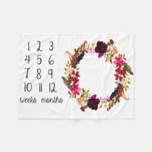 Manta mensual del bebé de la foto del jalón