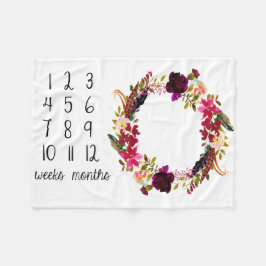 Manta mensual del bebé de la foto del jalón