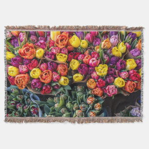 Manta Mercado de Flores Frescas – Floral Vibrante