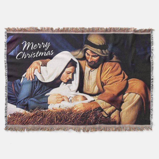 Manta Merry Christmas Throw Blanket (Anverso)