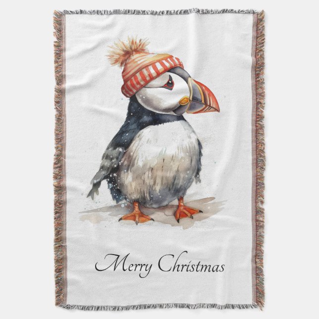 Manta Merry Puffin, personalizado (Frente vertical)