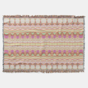 Manta Metálico Sheen Henna Art Iris Throw Blanket