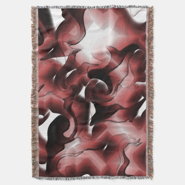 Manta Mezcla de niebla parda y esculpida (Frente vertical)