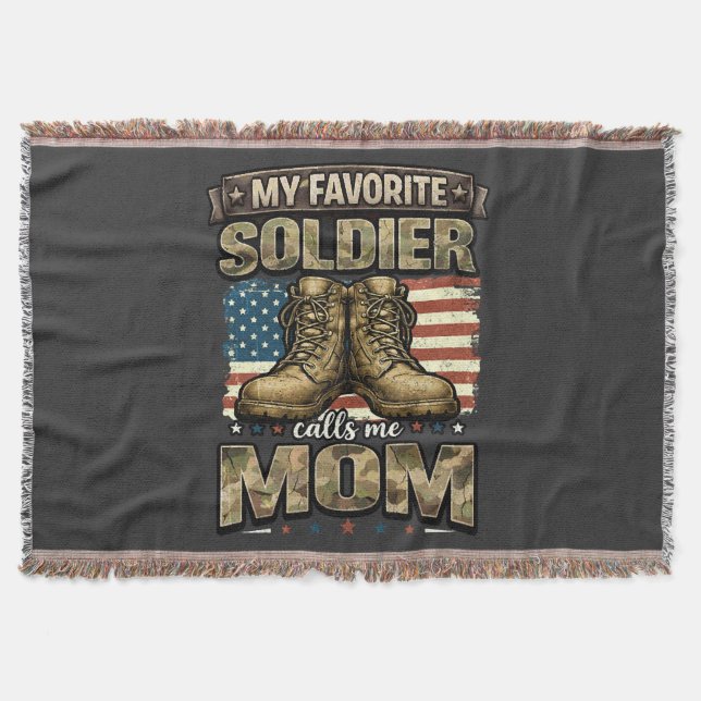 Manta Mi soldado favorito me llama mamá (Anverso)