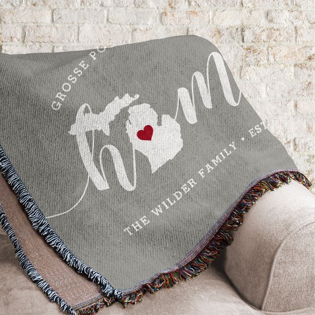 Manta Michigan Home State Personalized (Subido por el creador)