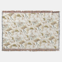 Minimalista color de agua floral de Peonio Blanco