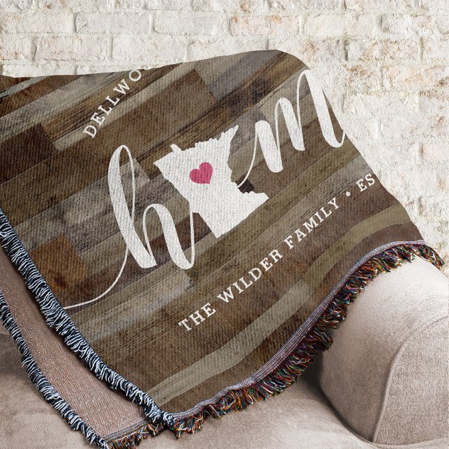 Manta Minnesota Hogar Estado Madera Personalizada Aspect (Subido por el creador)