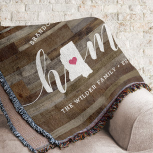 Manta Misisipi Hogar Estado Madera Personalizada de Aspe