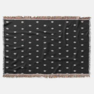 Manta Miss America Silver Crown Thrown Blanket