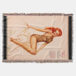 Manta Miss Febrero Varga Chica 1946 Calendario de pines