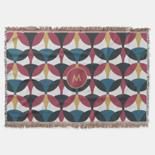 Manta Mod Pattern Fleece Blanet con monograma