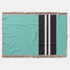 Manta mod rayado de menta verde