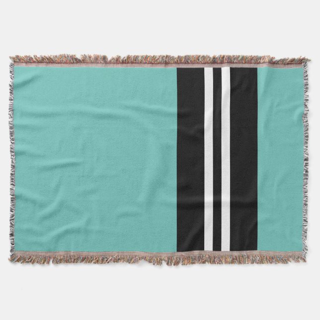 Manta mod rayado de menta verde (Anverso)