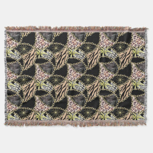 Manta Moda, abstracta, cadenas, piel de tigre.