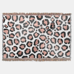 Manta Moda moderna Rosa negro Relieve metalizado dorado 