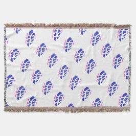 Manta Modalidades azules y rosas reales