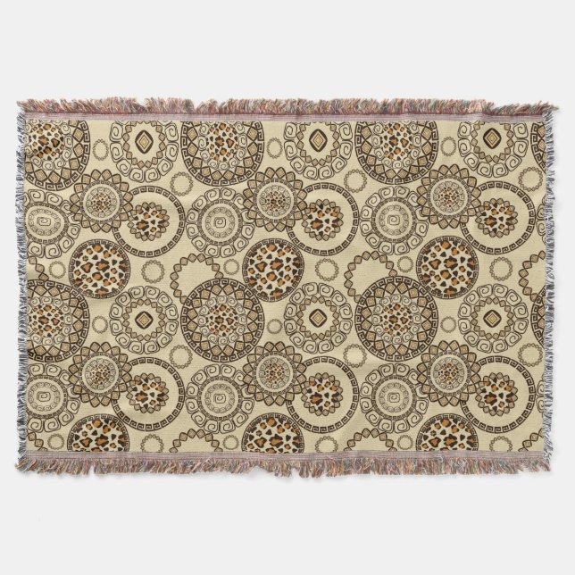 Manta Modelo africano 3 de la piel del guepardo (Anverso)