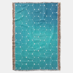 Manta Modelo azul de la DNA del trullo