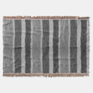 Manta modelo blanco y negro hecho punto retro de las