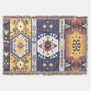 Manta Modelo brillante inconsútil en estilo tribal