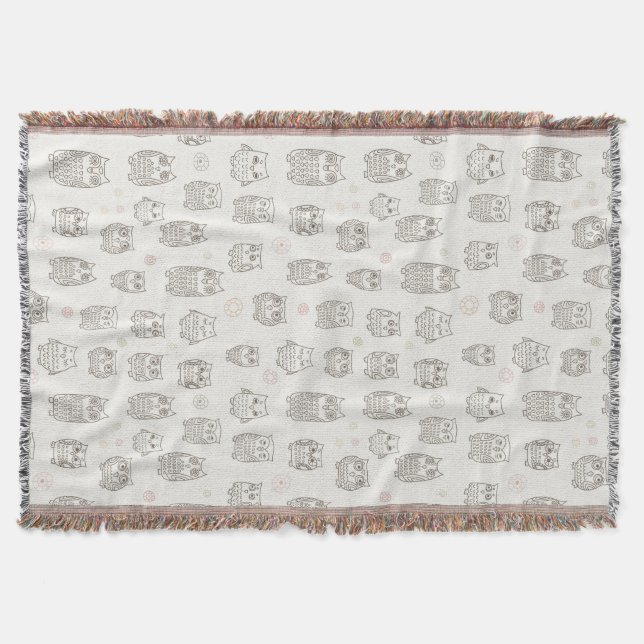 Manta Modelo con los búhos (Anverso)