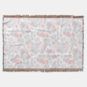 Manta modelo del kawaii con doodle