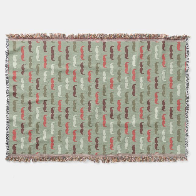 Manta Modelo del vintage con el bigote (Anverso)