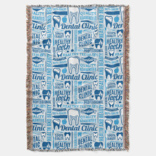 Manta Modelo dental azul de la clínica