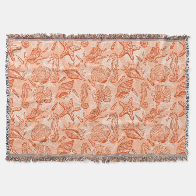 Manta Modelo dibujado mano del mar (Anverso)