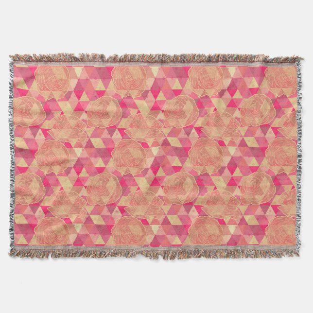 Manta Modelo geométrico de la flor (Anverso)