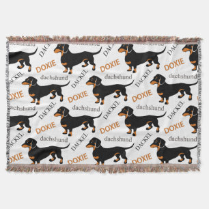 Manta Modelo lindo del perro de Doxie del Dachshund