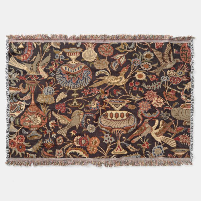 Manta Modelo turco oriental persa de la alfombra del (Anverso)