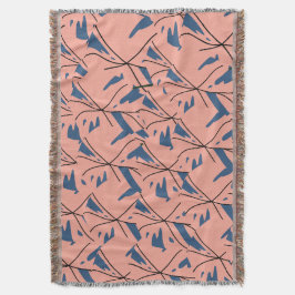 Manta Modern Abstract Blue & Pink Geometric Pattern Flee