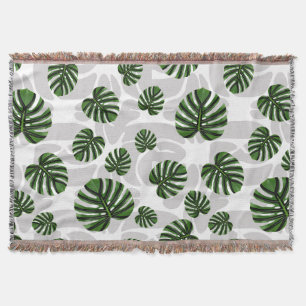 Manta Modern Boho Botanical Leaves Pattern