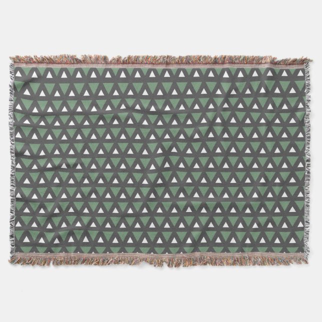 Manta  Modern Geometric pattern throw blanket  (Anverso)