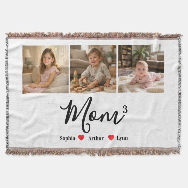 Manta Modern Minimalist Mom Custom Photo & Name Keepsake (Anverso)