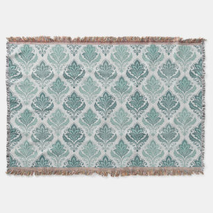 Manta Modern Teal Nordic Damask